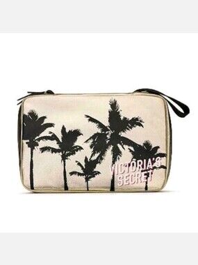 Victoria's Secret Jet setter Palm Tree Travel Hanging Cosmetic Toiletry Bag NWT